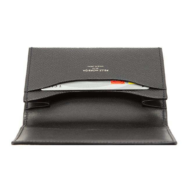 ペッレモルビダ 名刺入れ 型押しレザー PELLE MORBIDA PMO-BA305