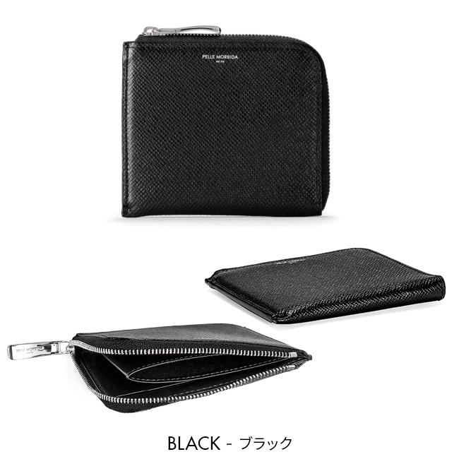 ペッレモルビダ 財布 L字ファスナー コンパクト 本革 薄マチ 半札