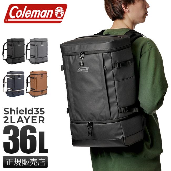 Coleman SHIELD 35 + 2LAYER ヘザーブラック Amazon.com: Coleman Shield 35+ 2-Layer Backpack, Heather Black