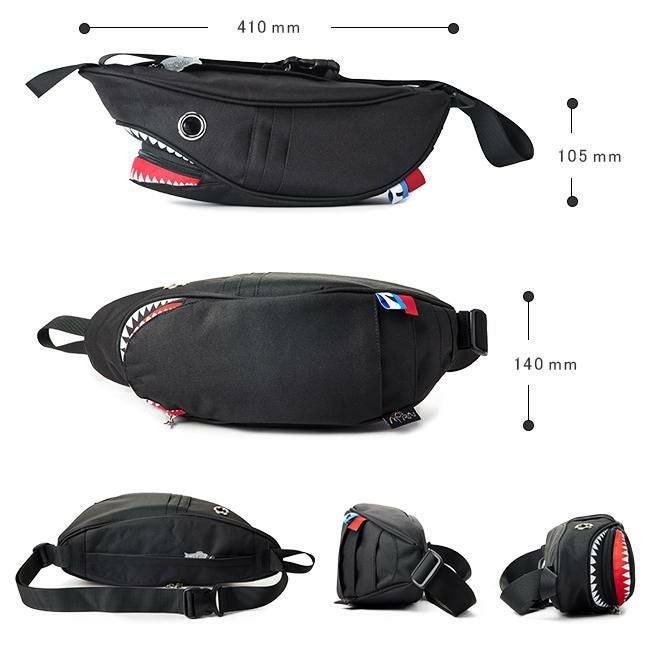 モーンクリエイションズ シャーク ボディバッグ  sk-110