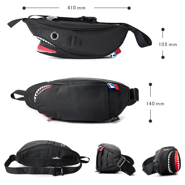 モーンクリエイションズ シャーク ボディバッグ  sk-110