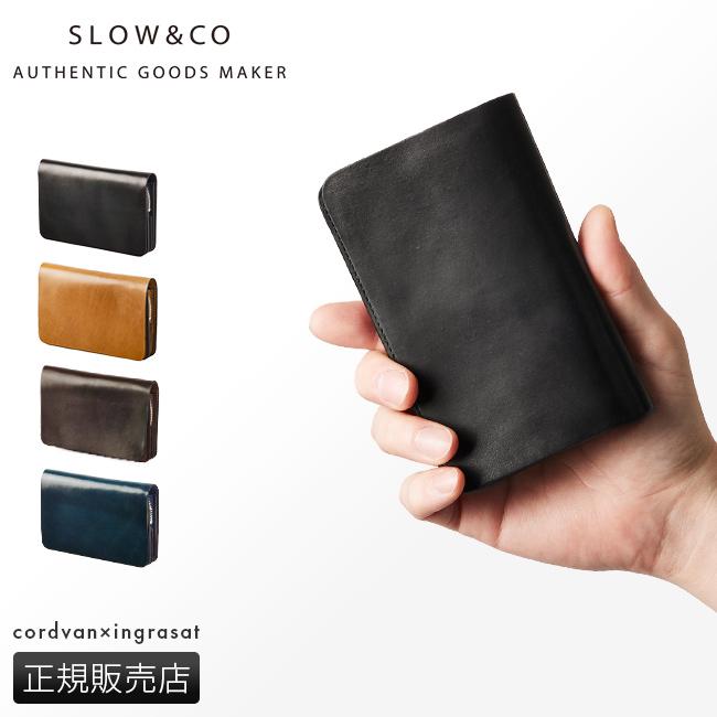 スロウ コードバン×イングラサット ミドル財布 SLOW so774j