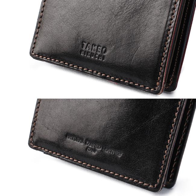 タケオキクチ 財布 二つ折り財布 メンズ ブランド レザー 本革 TAKEO