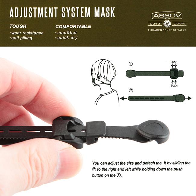 メール便選択で送料無料 アッソブ アジャスターメントシステムマスクLサイズ パーツセット unby-222000