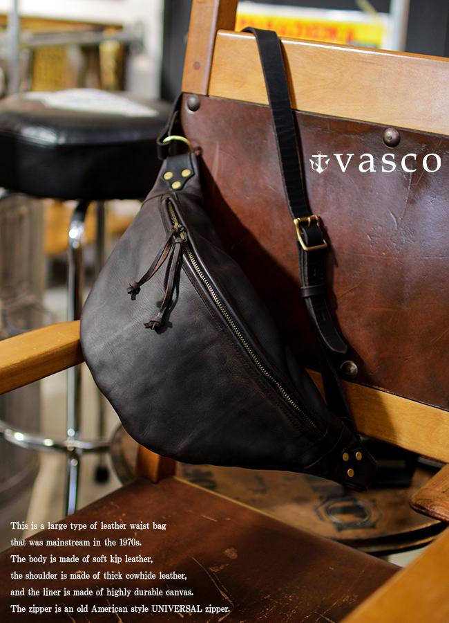【値下げ】Vasco ボディバッグ VS-243L ブラック vasco ウエストバッグ ウエストポーチ ボディバッグ ヴァスコ VS-243L