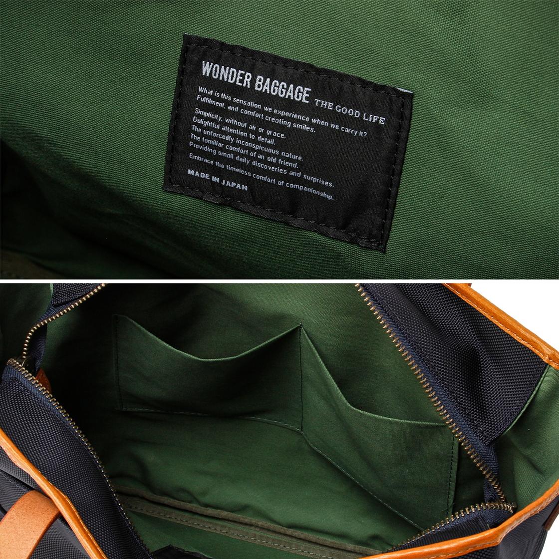 ワンダーバゲージ グッドマンズ トートバッグ WONDER BAGGAGE wb-g-004