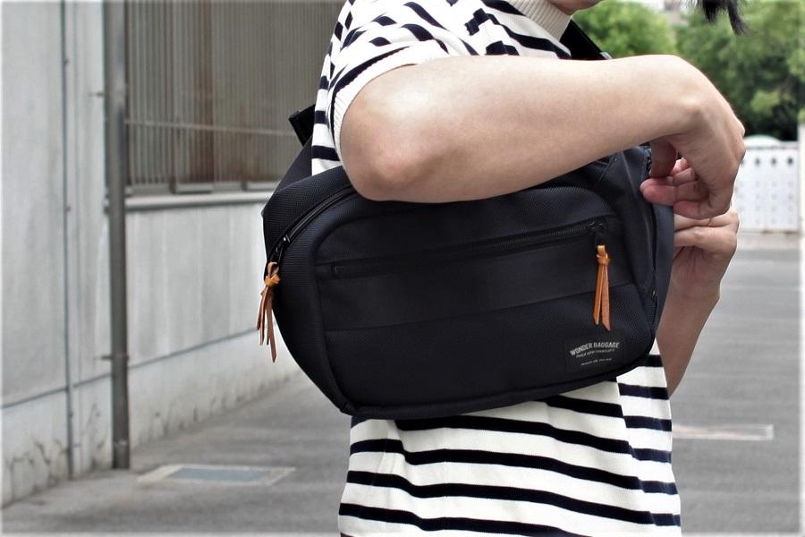 ワンダーバゲージ グッドマンズ ウエストバッグ WONDER BAGGAGE wb-g-024