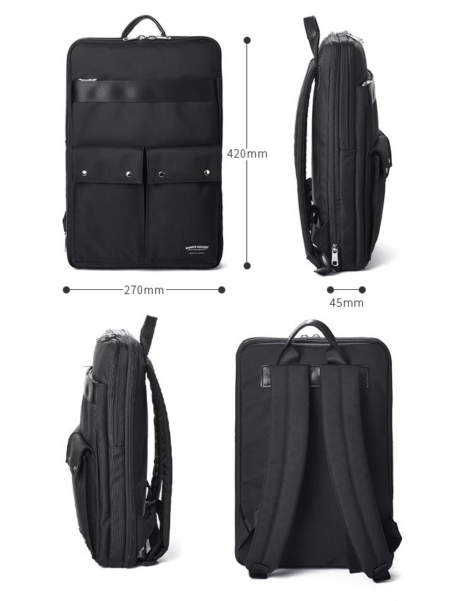 ワンダーバゲージ グッドマンズ ビジネスリュック WONDER BAGGAGE wb-g-029