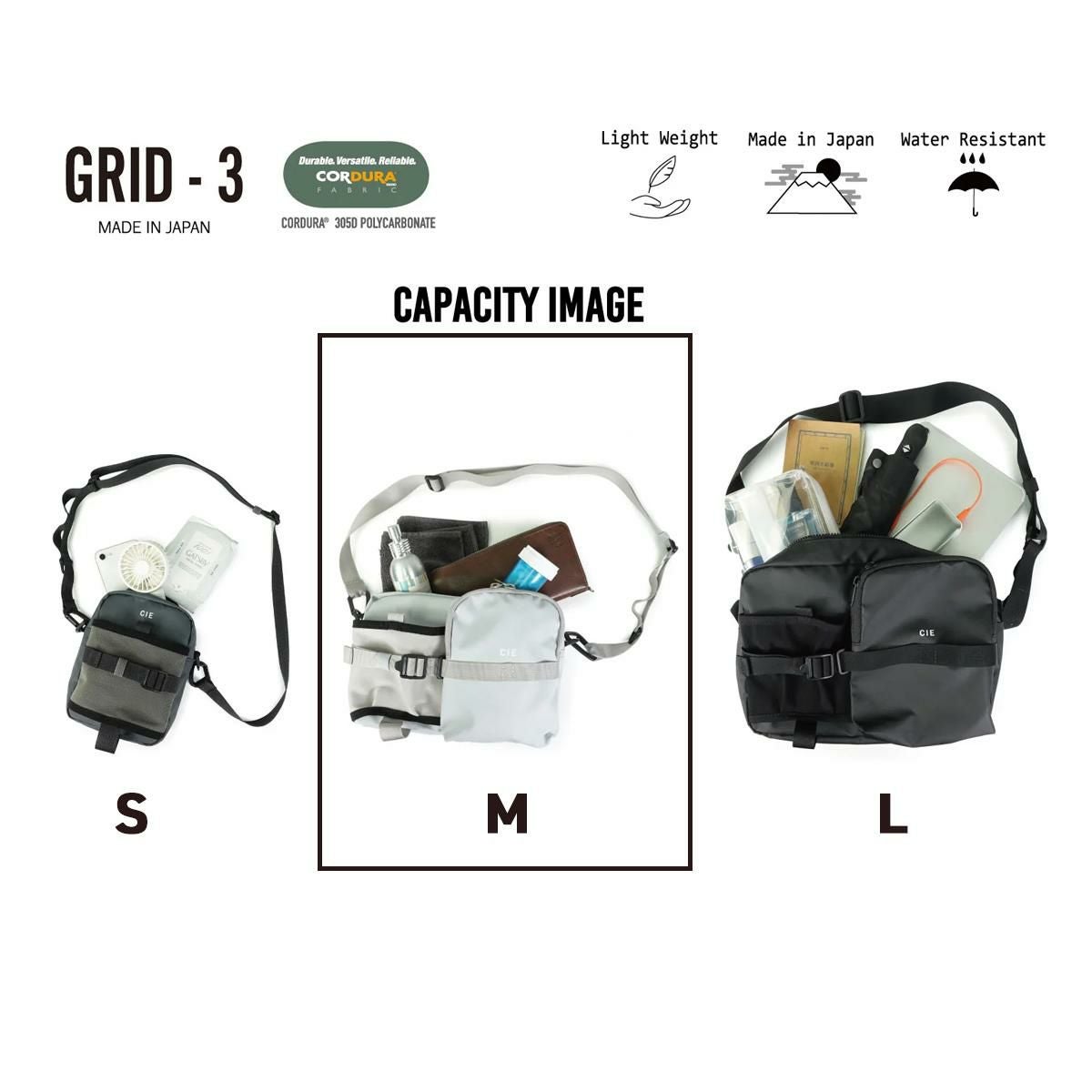 シー グリッド3 ショルダーバッグ CIE cie-032065