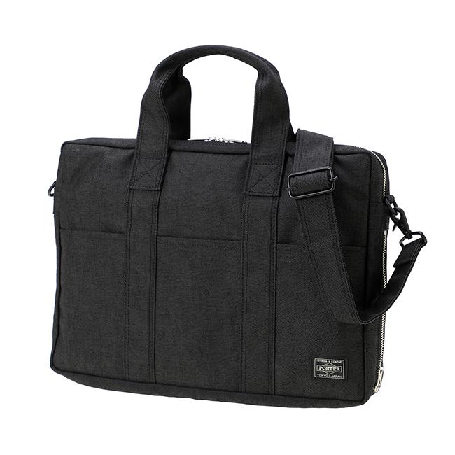 【良品】 ポーター タンカー 2way 2層式 拡張可 ブリーフケース 黒 A4 PORTER ポーター タンカー 2WAYブリーフケース 黒2層式 吉田カバン