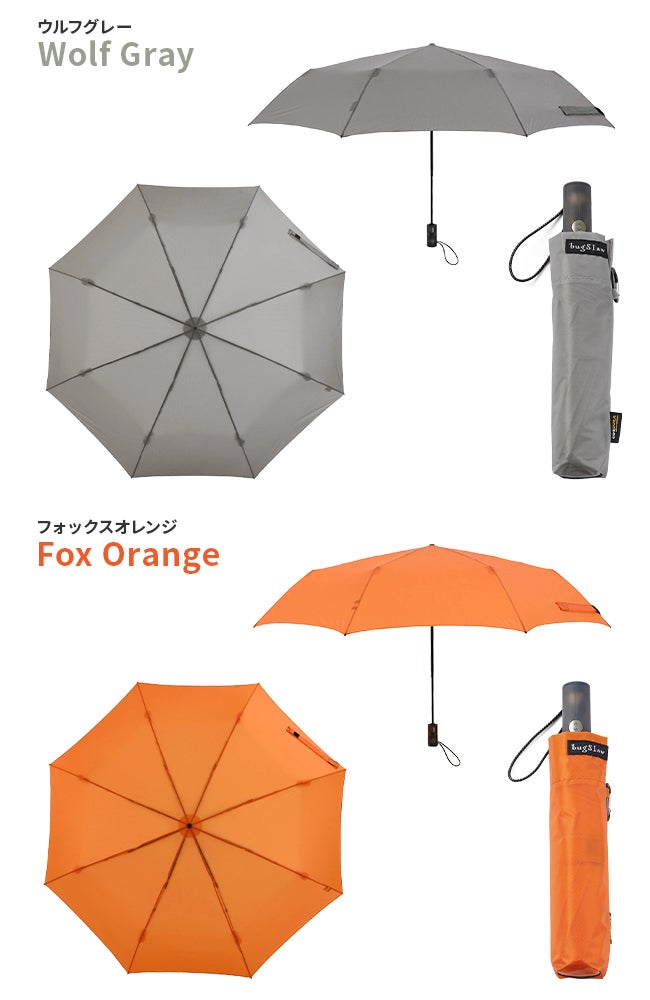 バグスロウ×アンベル ベリカル コーデュラ 折りたたみ傘 自動開閉 6本骨 軽量 耐風 丈夫 Amvel VERYKAL CORDURA bugSlaw-006