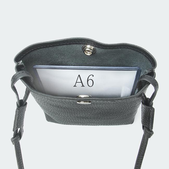 ブランクレ イタリー シュリンクレザー ショルダーバッグ blancle bc1191-ita