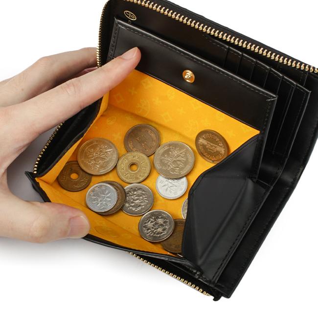 カステルバジャック プルトン 二つ折り財布 ミドルウォレット L字