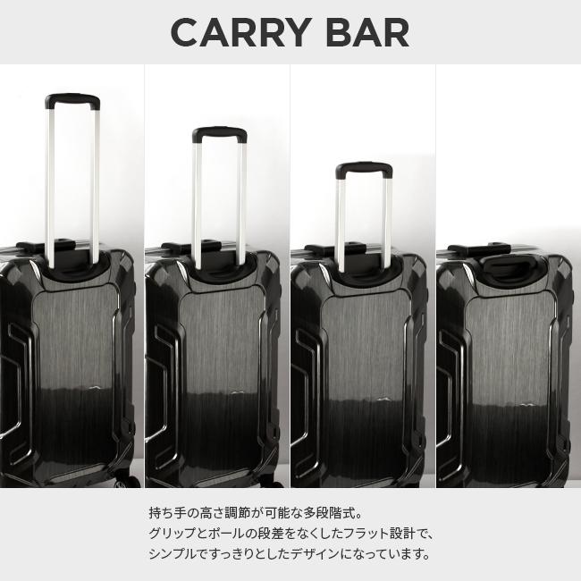 スーツケース 64L Mサイズ アルミフレーム イエロー グレー DBC