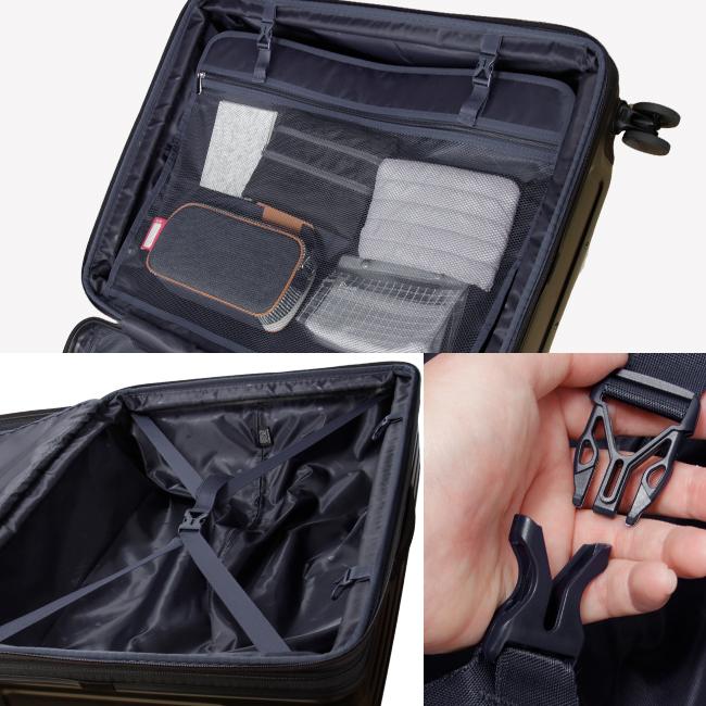 タケオキクチ シティブラック スーツケース TAKEO KIKUCHI cty006a