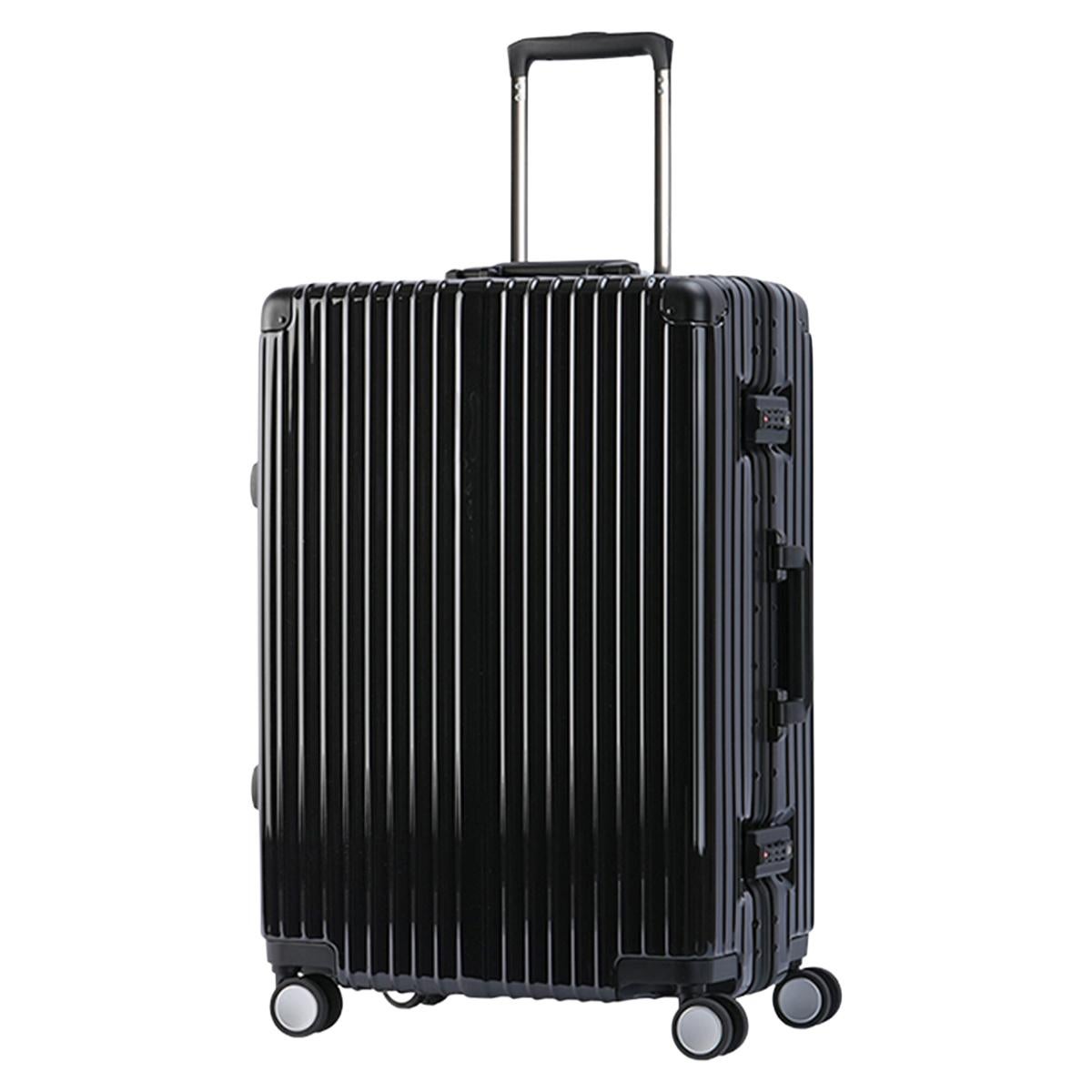スーツケース Mサイズ 60L アルミフレーム シルバー DBCラゲージ