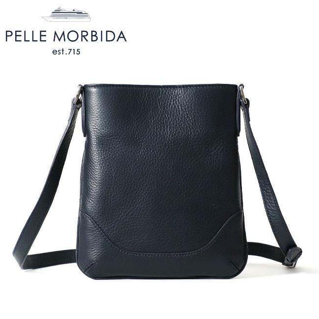 ペッレモルビダ　ショルダーバッグ ネイビー PELLE MORBIDA（ペッレ モルビダ） ショルダーバッグ ブランド メンズ