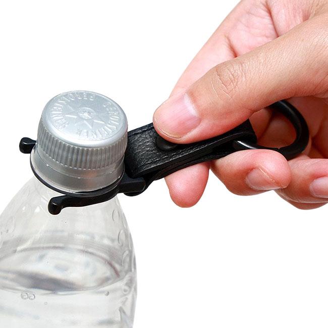 メール便選択で送料無料 アジリティ アッファ ペットボトルホルダー カラビナリング付き 本革 日本製 ブランド SGシュリンク AGILITY affa 1143