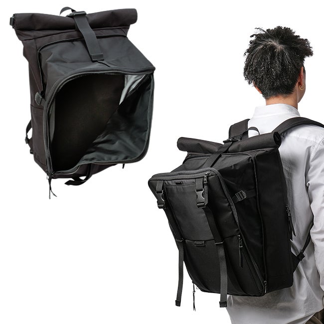 【値下げ】マスターピース　ロールトップリュック マスターピース スクアード リュック バックパック ロールトップ 19L