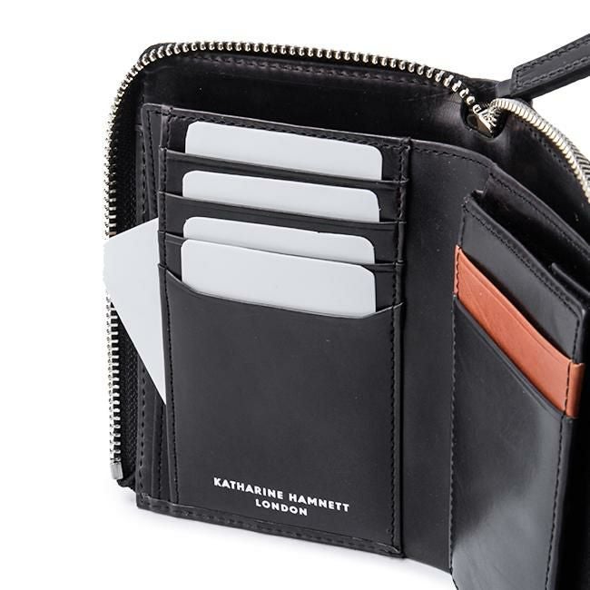 キャサリンハムネット カーフ【LTD】 ミドル財布 KATHARINE HAMNETT LONDON khl-490-50802
