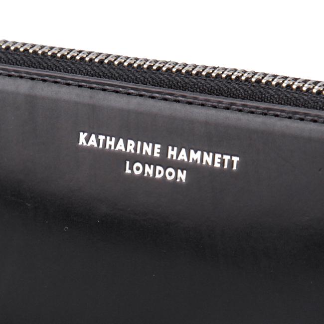 数量限定 キャサリンハムネット 長財布 ラウンドファスナー KATHARINE
