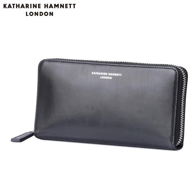 数量限定 キャサリンハムネット 長財布 ラウンドファスナー KATHARINE