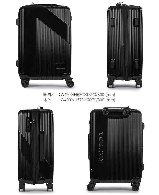 ノーティカ スーツケース Mサイズ 55L/61L 拡張 ストッパー付き ノーティカ スーツケース Mサイズ 55L/61L 拡張 ストッパー付き