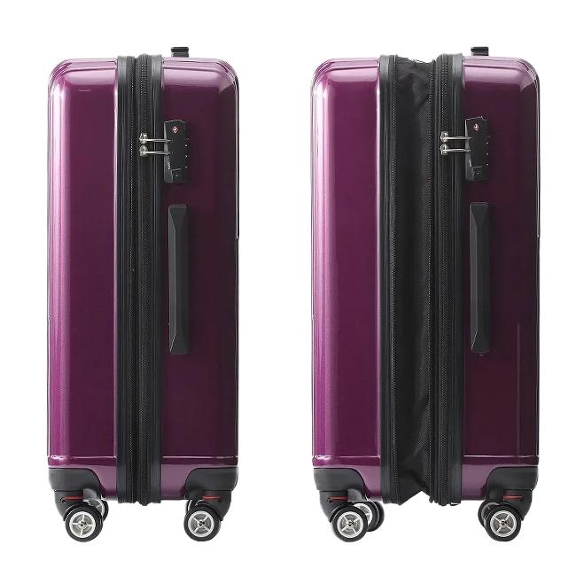 SPRING SALE]エース クレスタ スーツケース Mサイズ 64L 70L 拡張機能