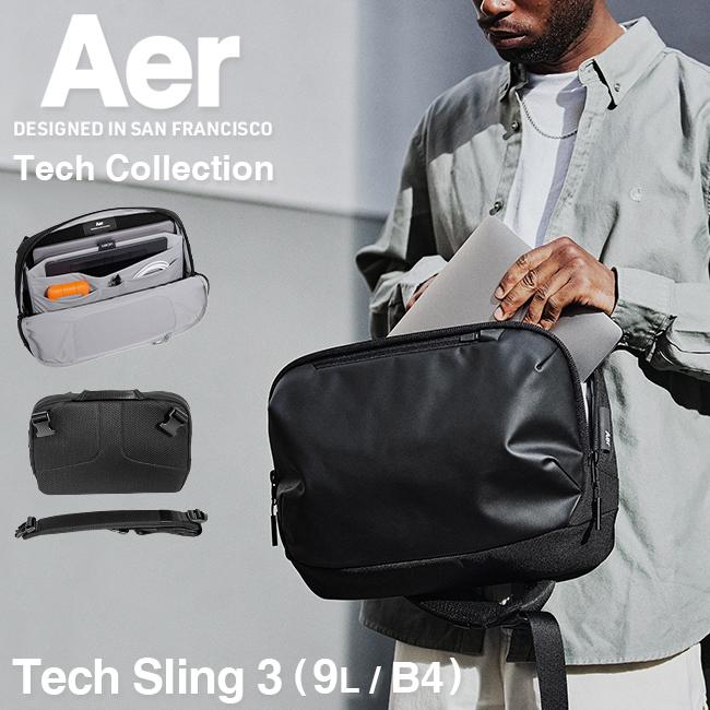 Aer Tech Sling 3 ブラック ボディバッグ エアー Aer エアー ボディバッグ Aer Tech Sling 3 ウエストバッグ
