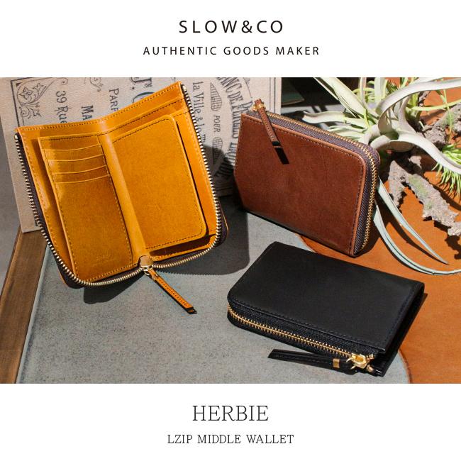 slow スロウ ミドルウォレット L字ファスナー ボックス型 ハービー