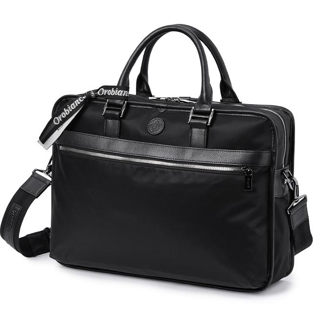 定価52,800円｜オロビアンコ【A4収納】ビジネスバッグ 本革コンビ グレー Orobianco（オロビアンコ） セール30%OFF 日本正規品 ビジネスバッグ
