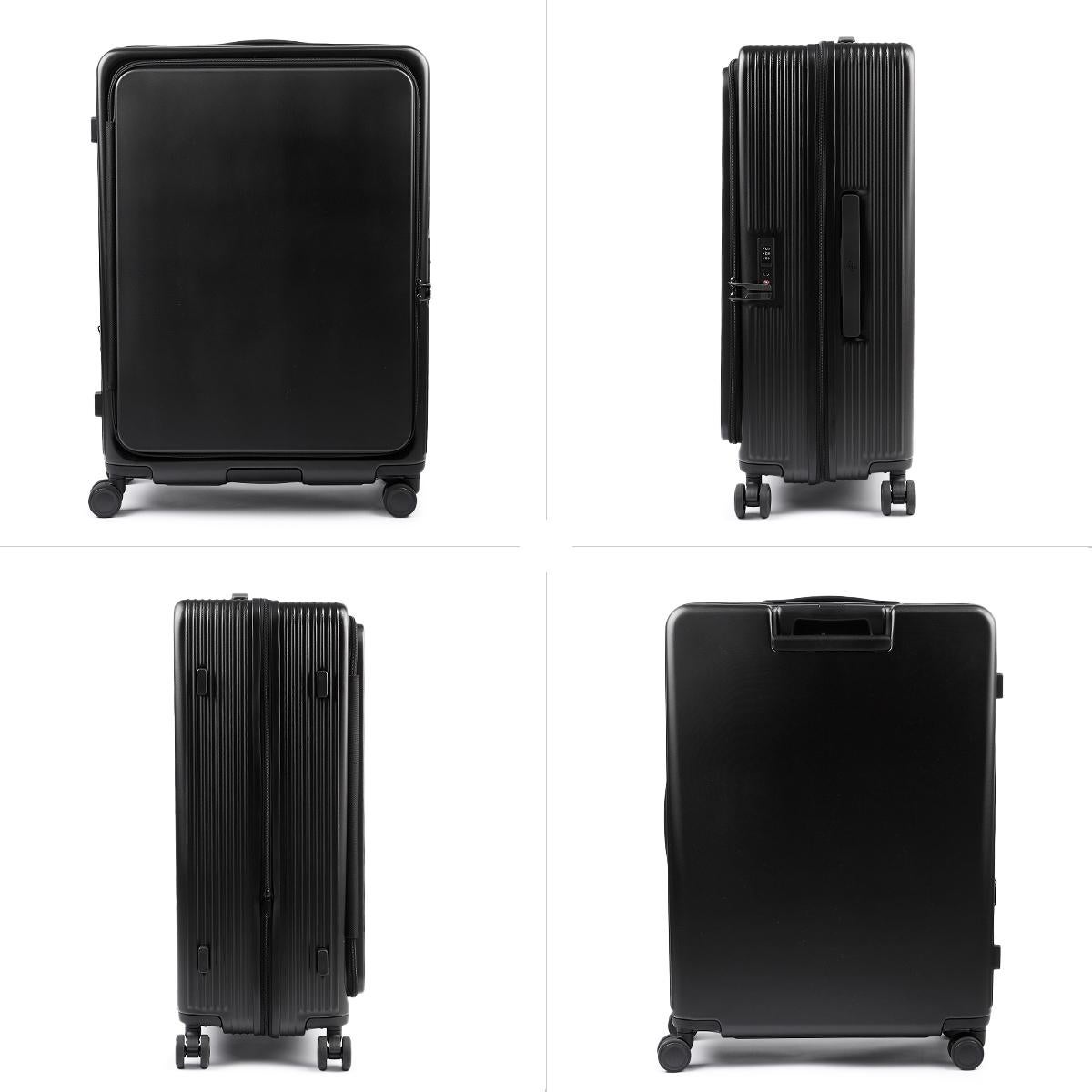 マンセル スーツケース 100L 拡張機能付き 拡張 片開き ブックオープン