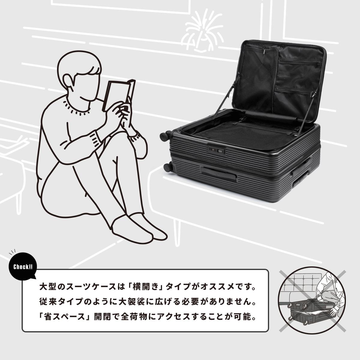 [公式] マンセル スーツケース 100L mansel-0011