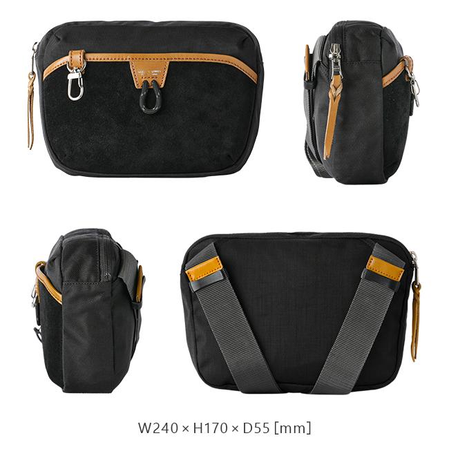 マスターピース ショルダーバッグ ボディバッグ スエード 2WAY A6