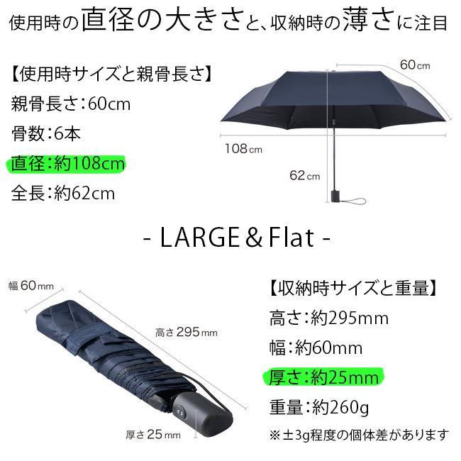 バグスロウ×アンベル ベリカルラージ フラット 折りたたみ傘 全天候型 晴雨兼用 自動開閉 Amvel VERYKAL LARGE Flat bugSlaw A2755