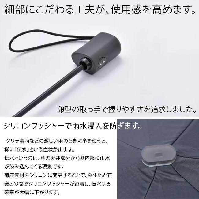 バグスロウ×アンベル ベリカルラージ フラット 折りたたみ傘 全天候型 晴雨兼用 自動開閉 Amvel VERYKAL LARGE Flat bugSlaw A2755
