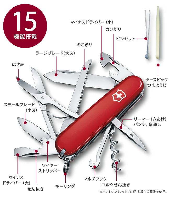 ビクトリノックス マルチツール MEDIUM POCKET KNIVES  Victorinox huntman15