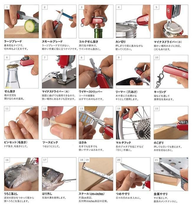 ビクトリノックス マルチツール MEDIUM POCKET KNIVES  Victorinox sw-champ-33