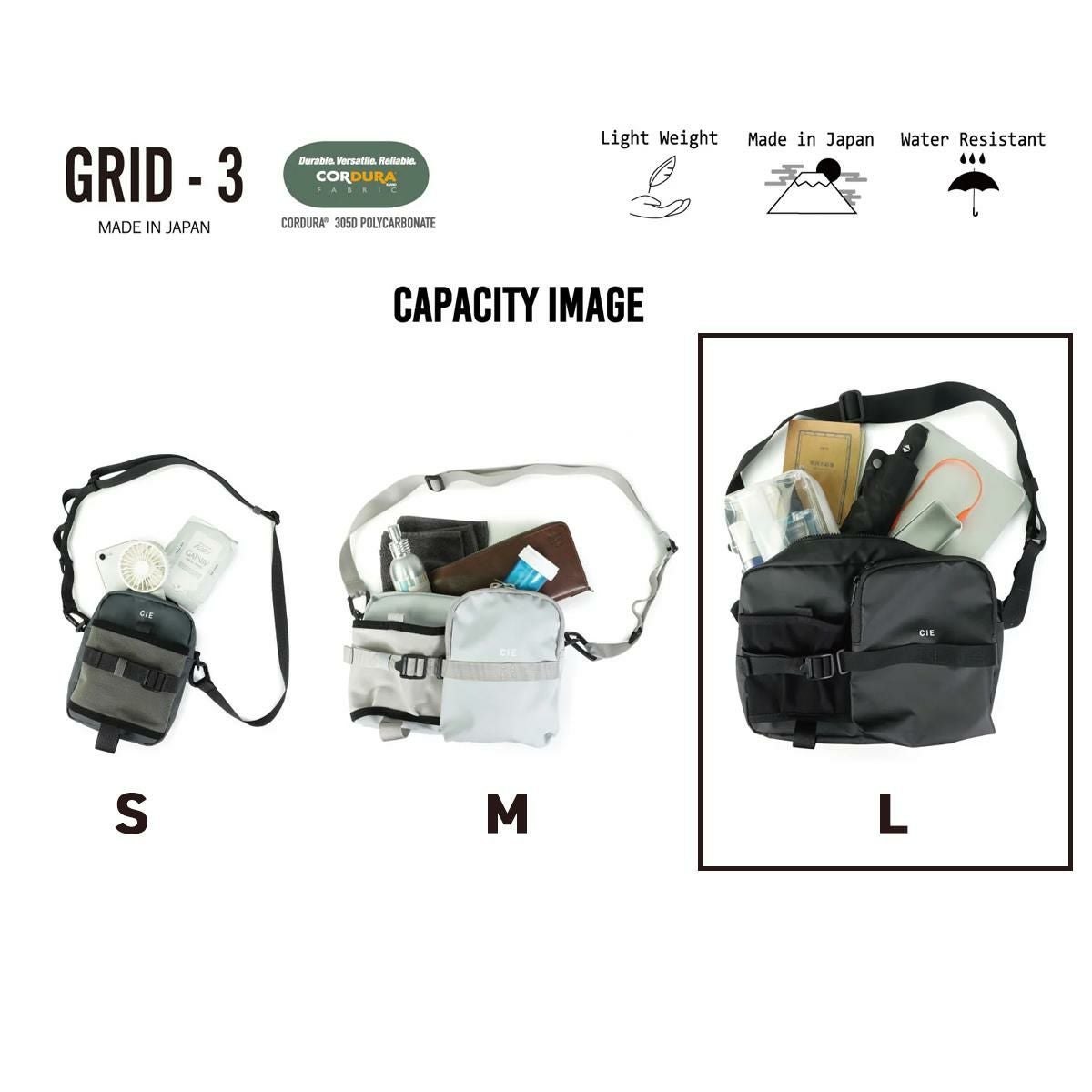 シー グリッド3 ショルダーバッグ CIE cie-032068