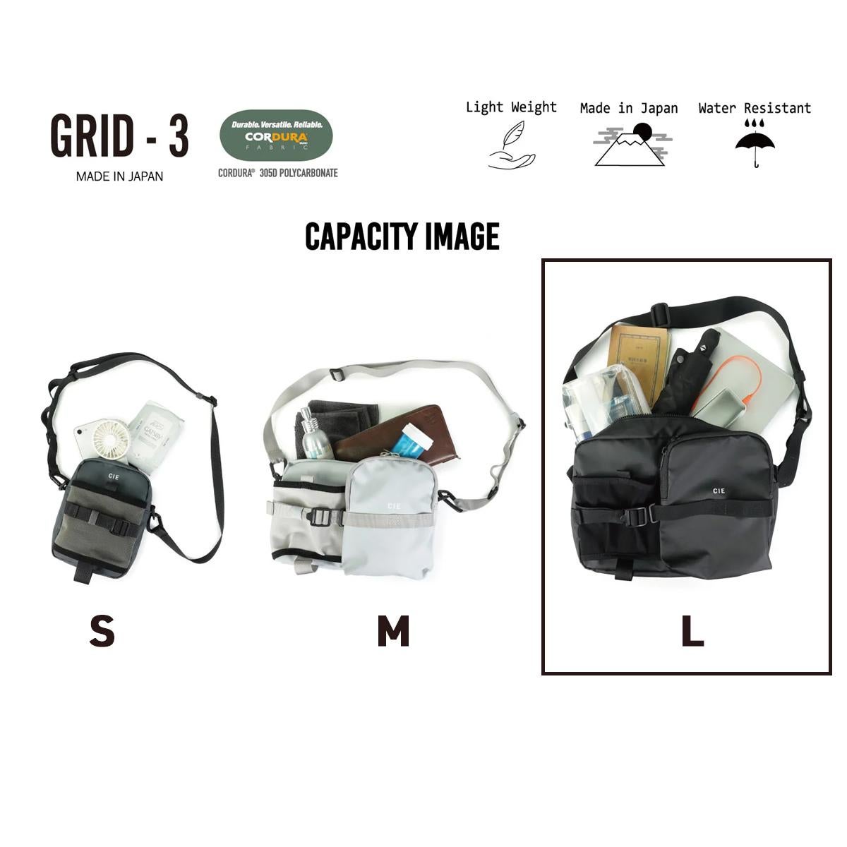 シー グリッド3 ショルダーバッグ CIE cie-032068