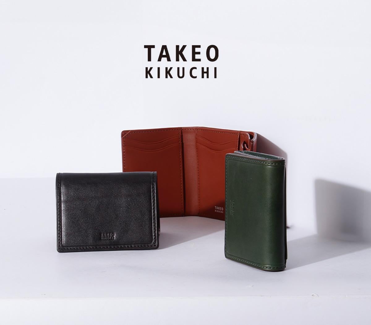 タケオキクチ 三つ折り財布 ミニ財布 ミニウォレット TAKEO KIKUCHI