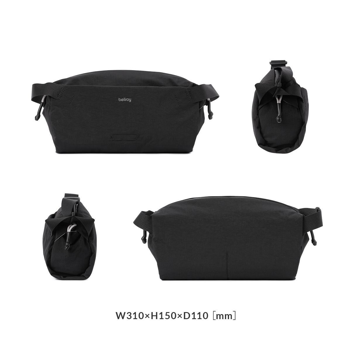 Bellroy ベルロイ Lite Sling 7L ボディバッグ ブラック Bellroy Lite Sling ベルロイ ライトスリング ボディバッグ ウエスト