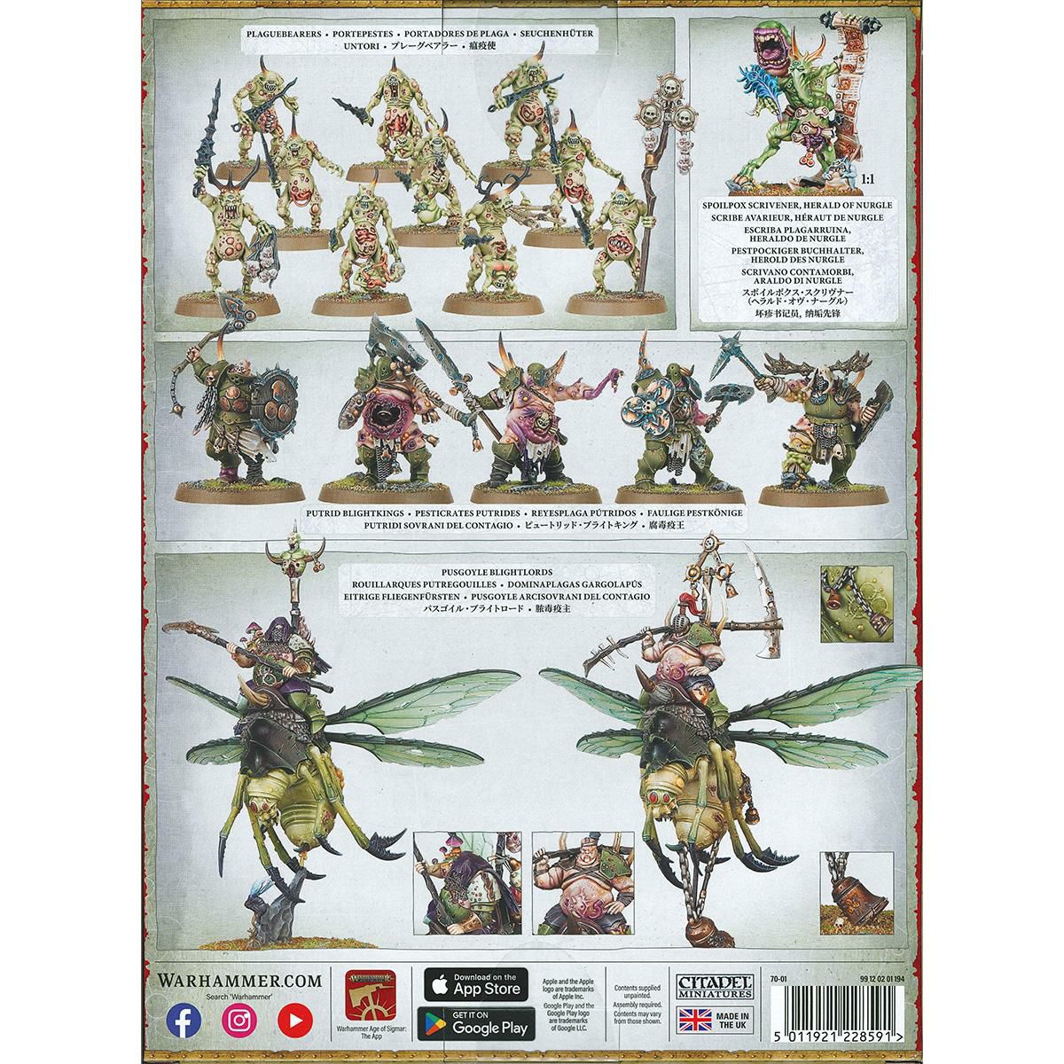 ウォーハンマー エイジ・オヴ・シグマー スピアヘッド：マゴットキン・オヴ・ナーグル WARHAMMER Age of Sigmar SPEARHEAD: MAGGOTKIN OF NURGLE 70-01