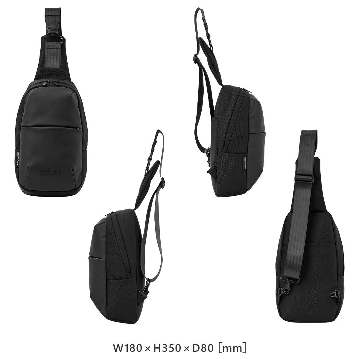 BLACK LABEL ボディバッグ ブラック ナイロンコンビカルゼシャドークレストブリッジチェックビジネスボディ