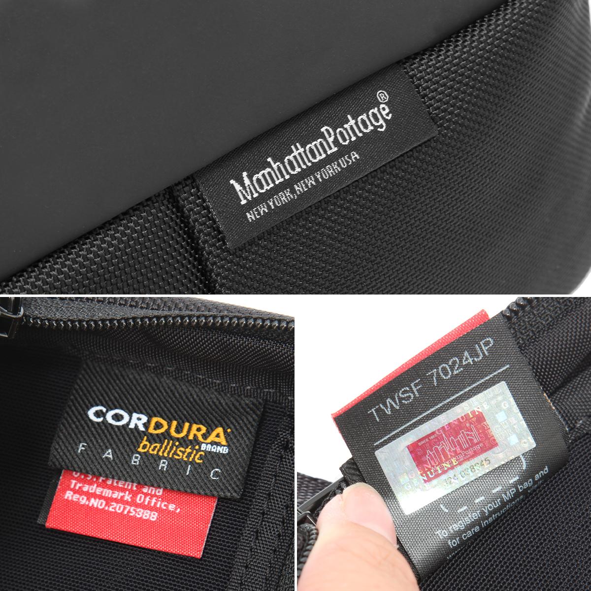 BLACK LABEL ボディバッグ ブラック マンハッタンポーテージ ブラックレーベル ボディバッグ ワン