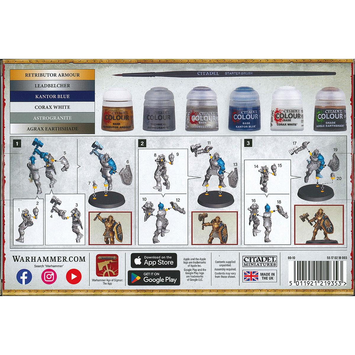 ウォーハンマー エイジ・オヴ・シグマー ストームキャスト・エターナル ヴィンディクター＋ペイントセット WARHAMMER Age of Sigmar Stormcast Eternals Vindictors Paints Set 60-10