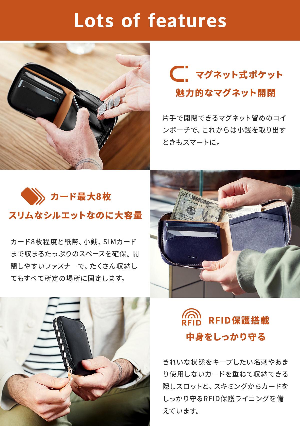 ベルロイ WALLETS 二つ折り財布 Bellroy wzwa