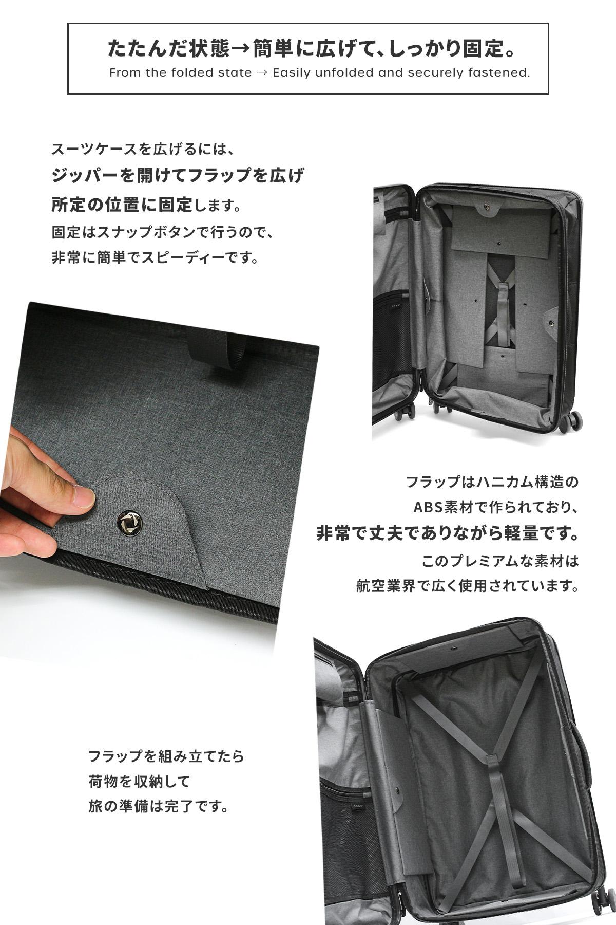 senz° foldaway スーツケース  check-in