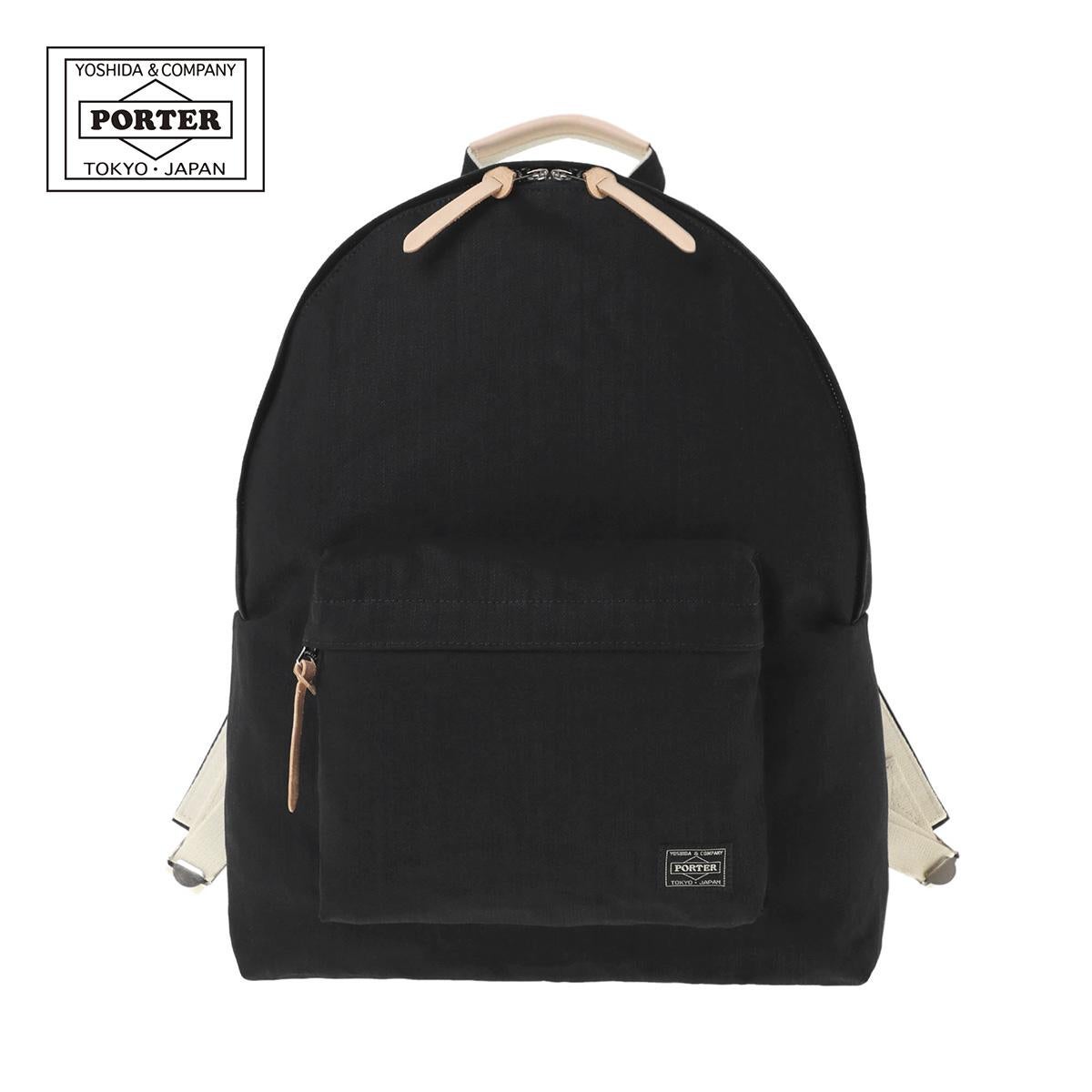 ポーター ノアール リュック PORTER NOIR 895-15157 デイパック 軽量 日本製 デニム生地 通勤 通学 旅行 黒 DAYPACK 16L A4