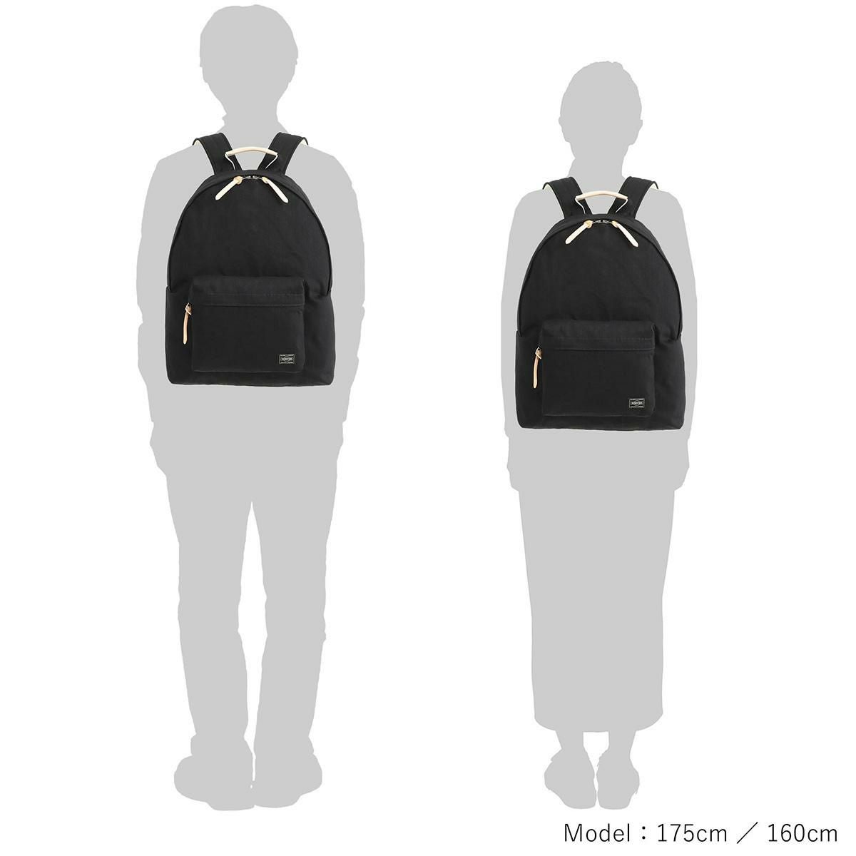 ポーター ノアール リュック PORTER NOIR 895-15157 デイパック 軽量 日本製 デニム生地 通勤 通学 旅行 黒 DAYPACK 16L A4